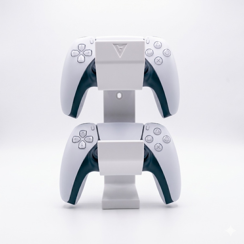 Suporte De Parede P/ 2 Controle Ps5 Ps4 Ps3 Xbox + Headset