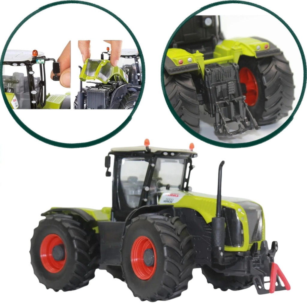 Miniatura Trator Claas Xerion 5000 Siku 1/32 Original Metal Diecast Agrícola Fazenda Escala 1:32 Colecionável