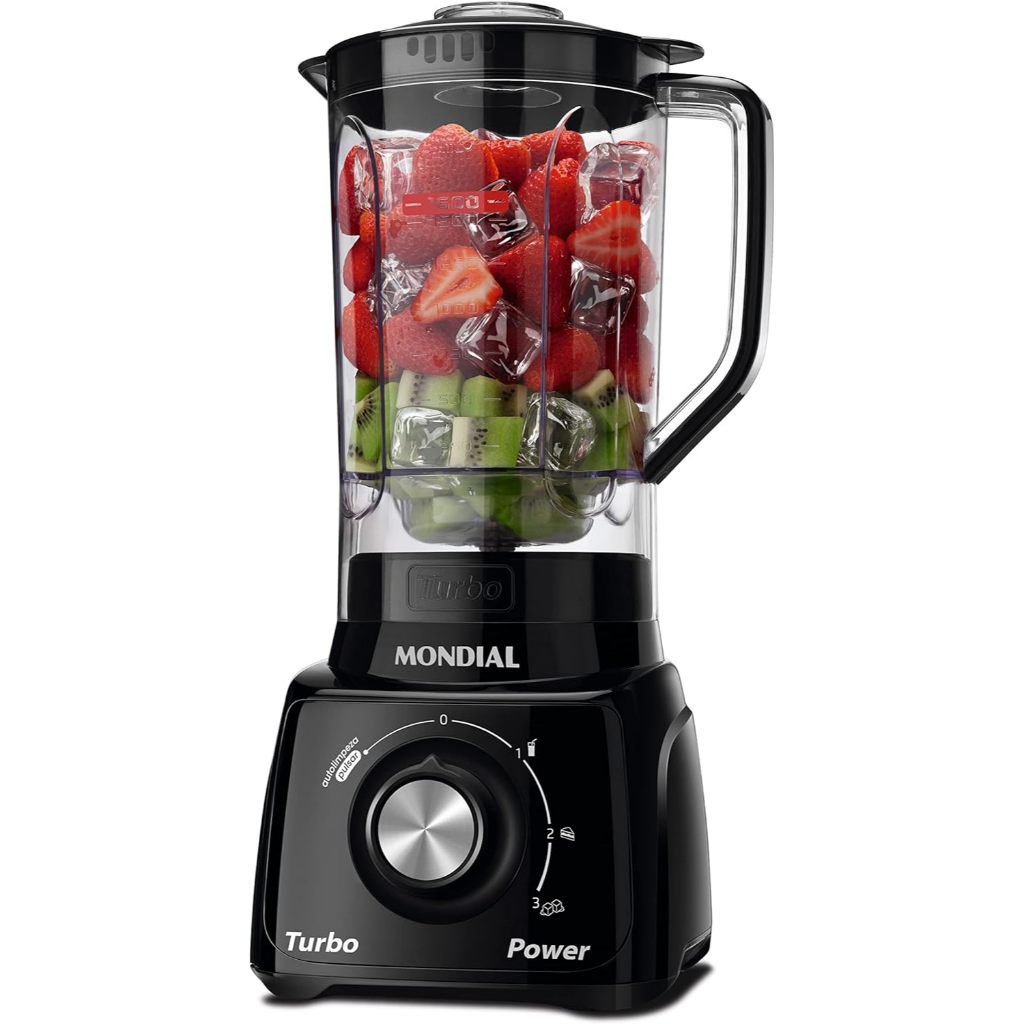 Liquidificador Turbo Power, MONDIAL, Preto, 550W, 110V - L-99 FB