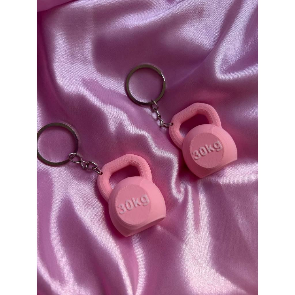 Kit com 5 Chaveiros academia musculação fitness 3d Kettlebell presente criativo academia