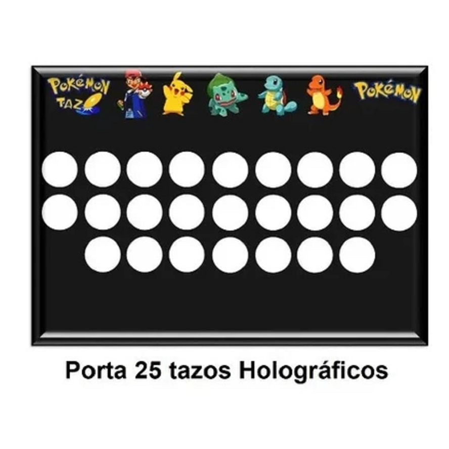 Quadro Expositor Porta 25 Tazos Pokemon