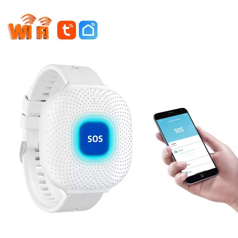 Relógio Botão de Emergência com alerta gratuito por App de celular via Wi-Fi