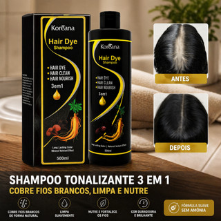 Hair Day Shampoo Tonalizante  Koreana 500ml | Limpeza e tratamento.