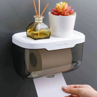 Suporte De Papel Higiênico Parede Banheiro Caixa Organizadora De Papel Higiênico Sem Fura…