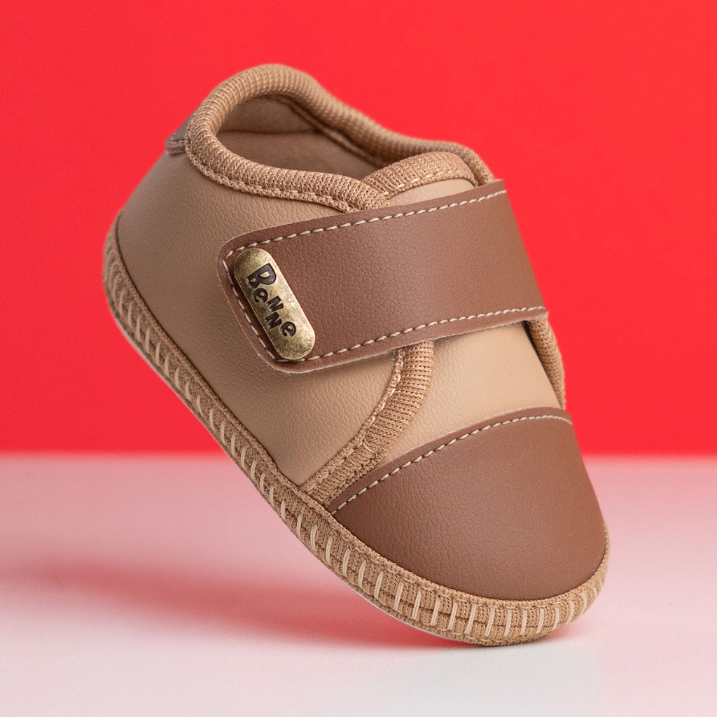Detalhes do Tênis Recém Nascido Bebê Casual Infantil Confortável Batizado Delicado Velcro Calce Fácil Promoção