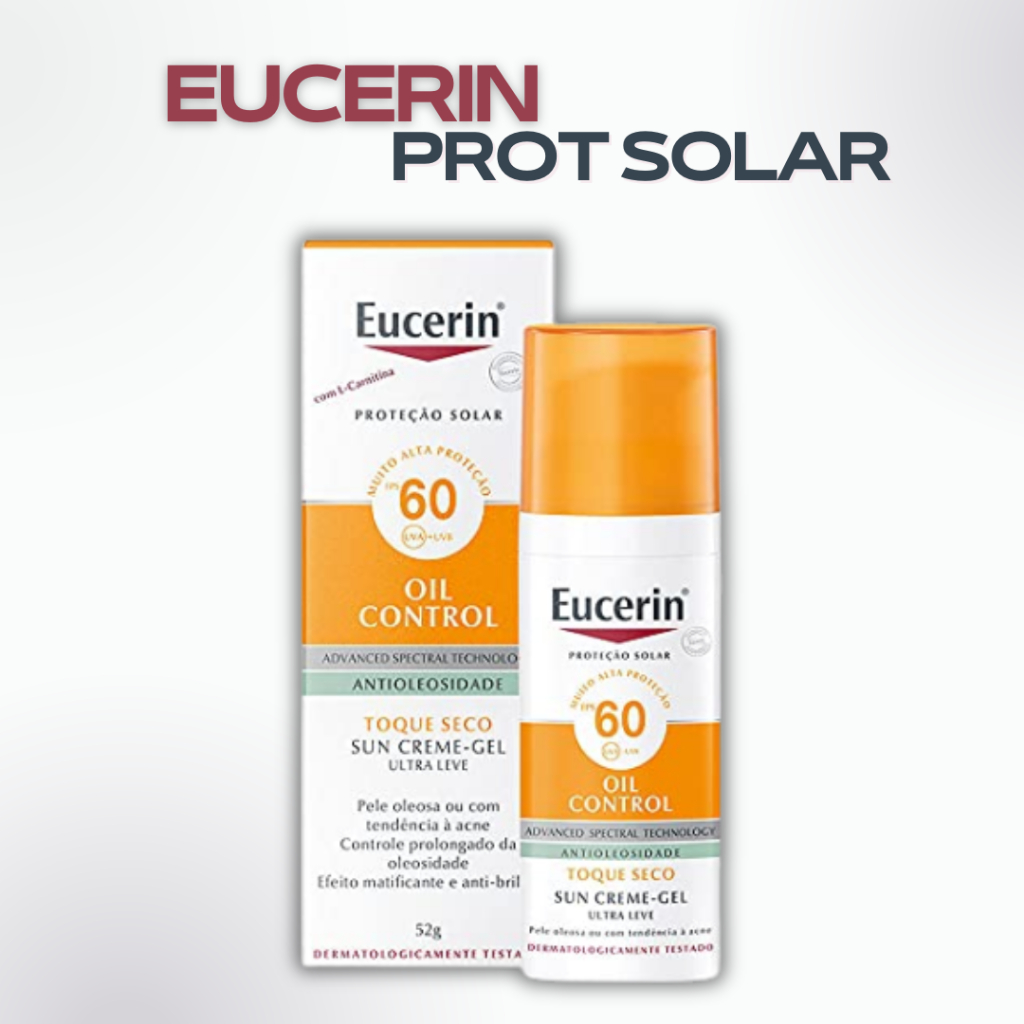 Protetor Solar Facial Eucerin Sun Oil Control FPS 60 com 52g