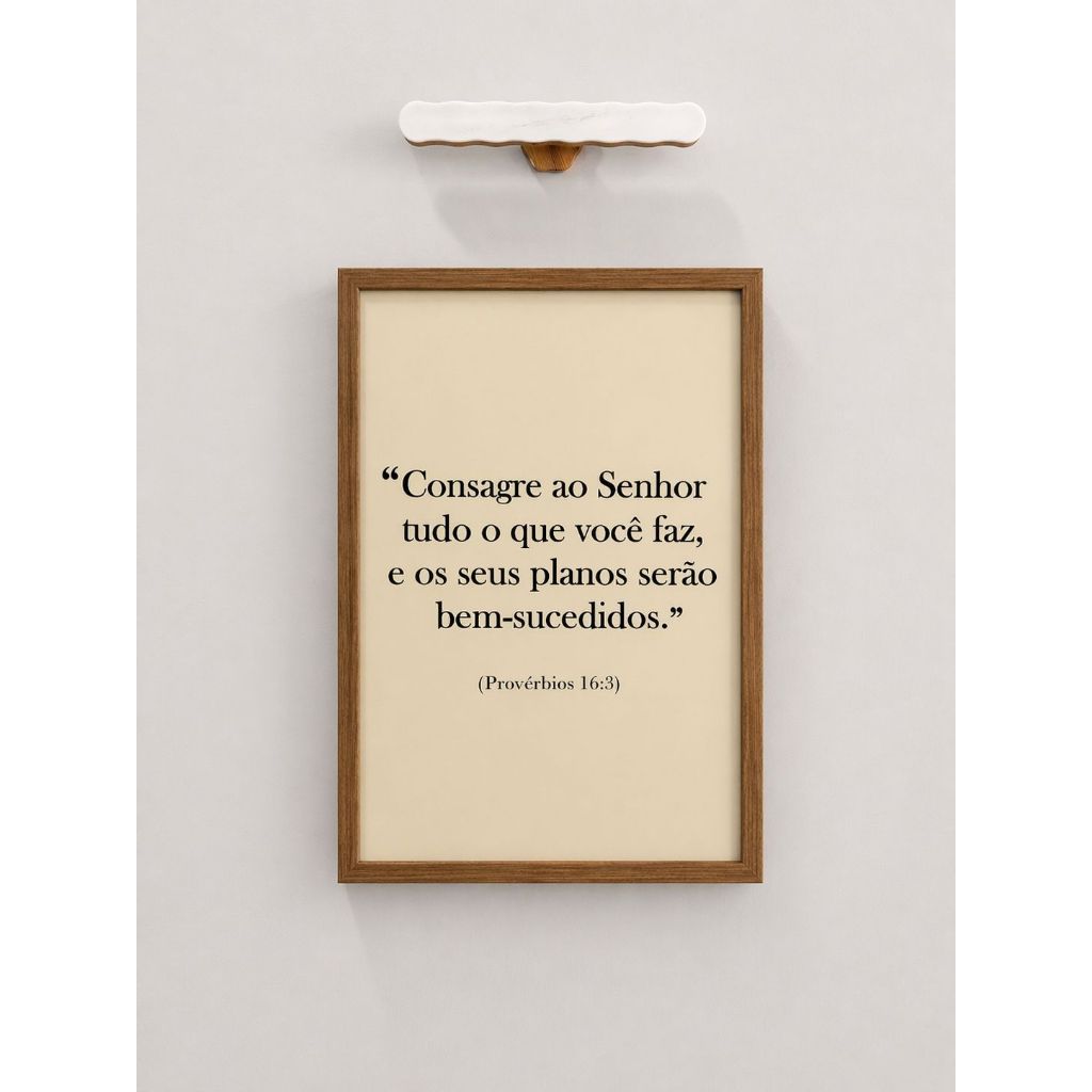 Quadro decorativo cobre caixa de luz com moldura ABRE E FECHA 43x63 Consagre ao Senhor  quarto/cozinha/decoração