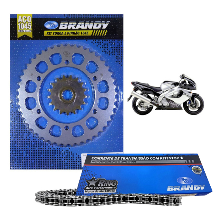 Kit Relação Completo 530x110L YZF 1000R Thunder Ace 1996 até 2002 - Brandy