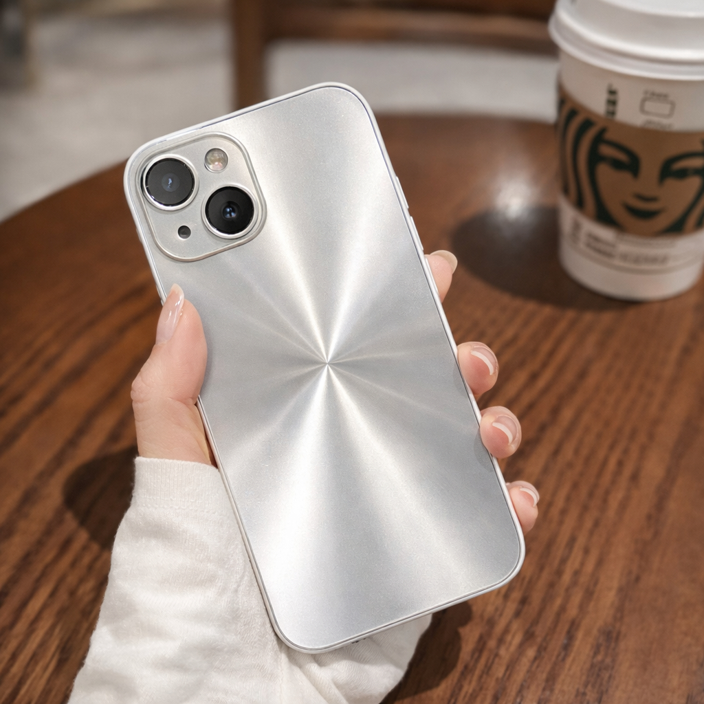 Case Capa Capinha De Celular Aurora A Laser De Luxo Protetora iPhone 11 12 13 14 15 16 Pro Max Normal AU01