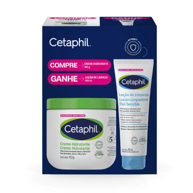 Kit Creme Hidratante 453ml + Loção Limpeza 100ml Cetaphil em Oferta na Shopee