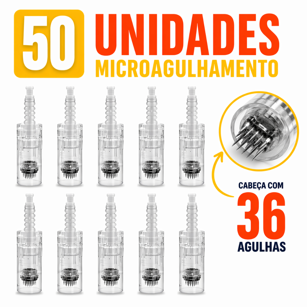 Kit Cartuchos Dermapen 36 Micro Agulhas Promoção