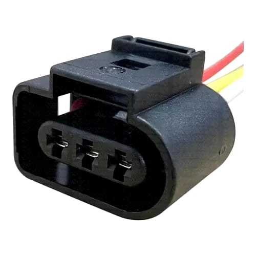 Conector plug chicote 3 Vias Sensor Rotacao Vw Gol Fox Tc 1173