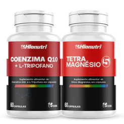 Kit Tetra Magnesio + Coenzima Q10 L-Tropofano 500mg 60 Capsulas