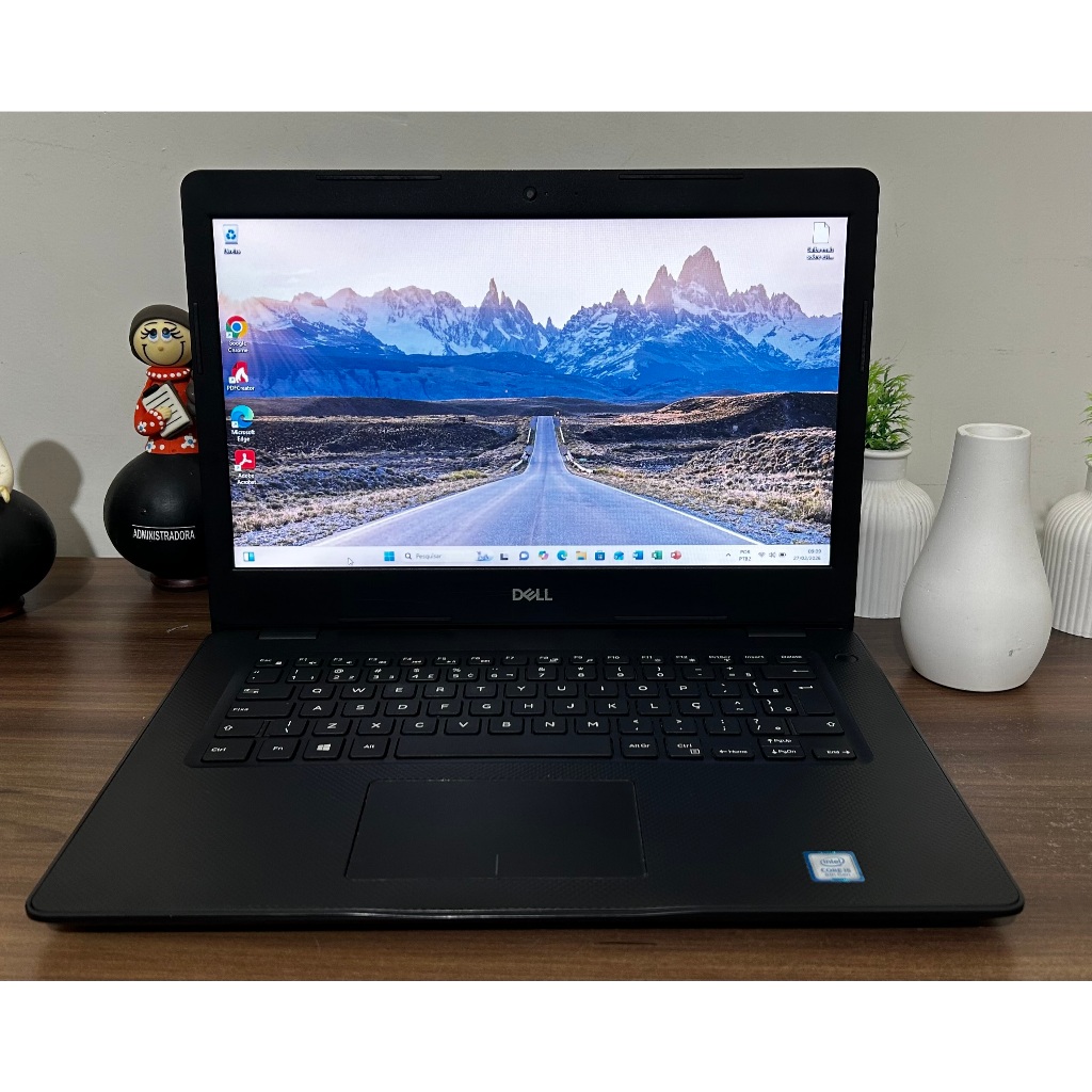 Notebook DELL- Processador i5 8ª Geração  - Memória 8GB RAM - SSD 240GB