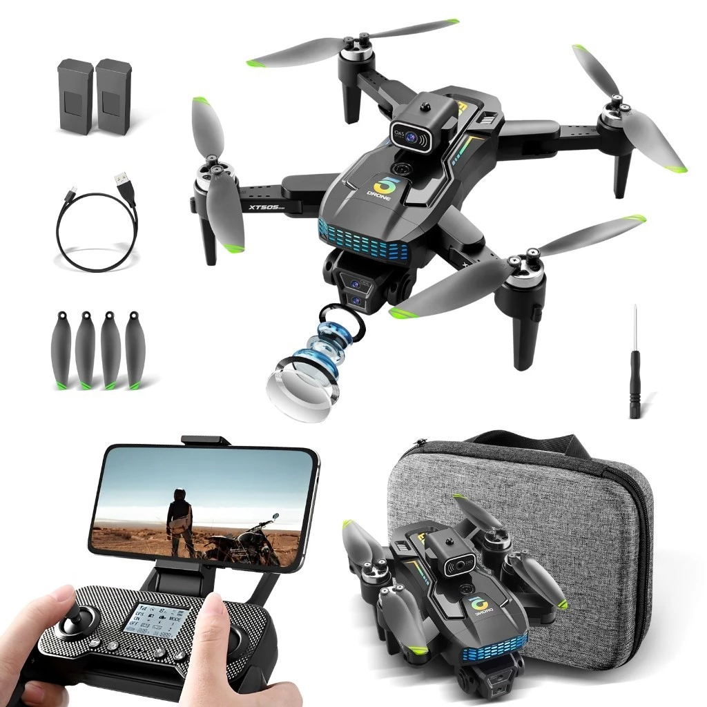 XT505 4K GPS Drone with Brushless Motor, 2 Batteries, Optical Flow, 5G WiFi & Gimbal - 22min Flight