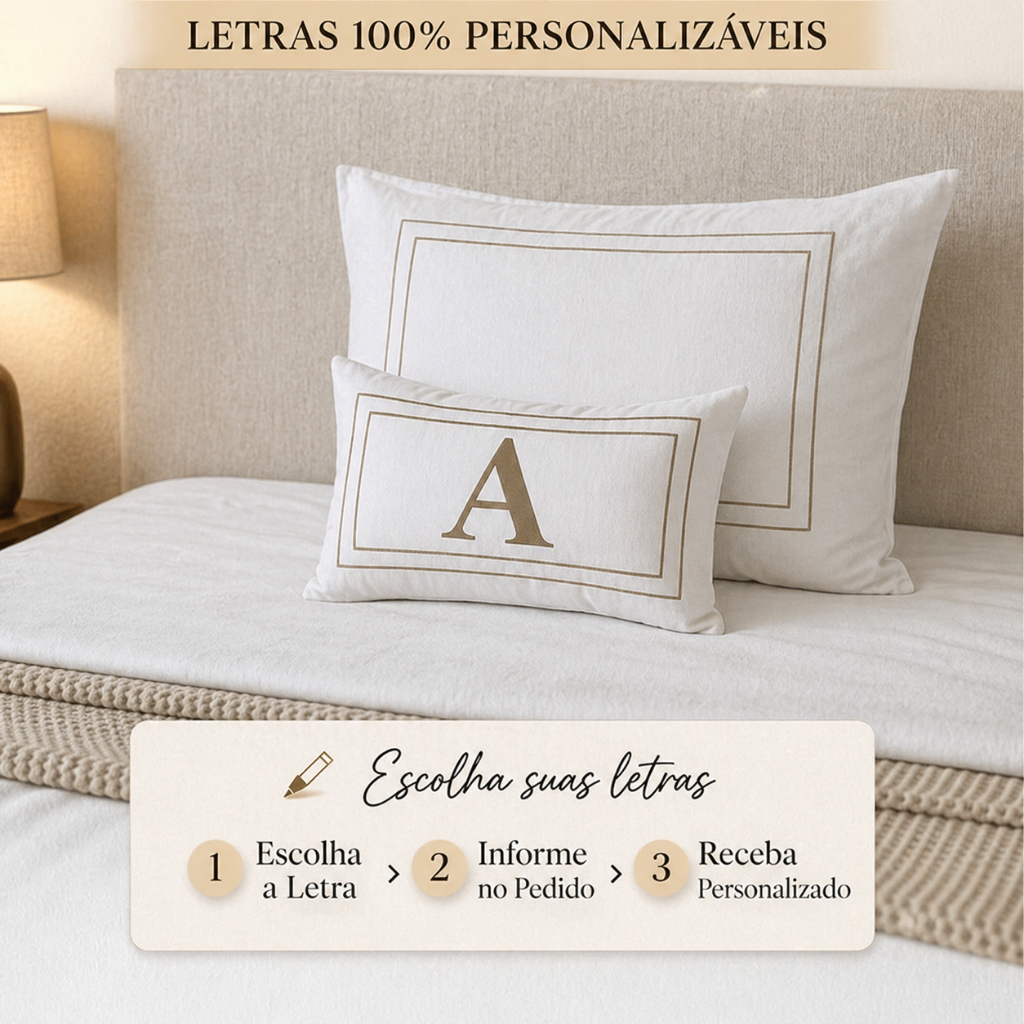 Baguete Almofada OffWhite AVULSA Suede Decorativa Personalizada Com Ziper em Oferta na Shopee