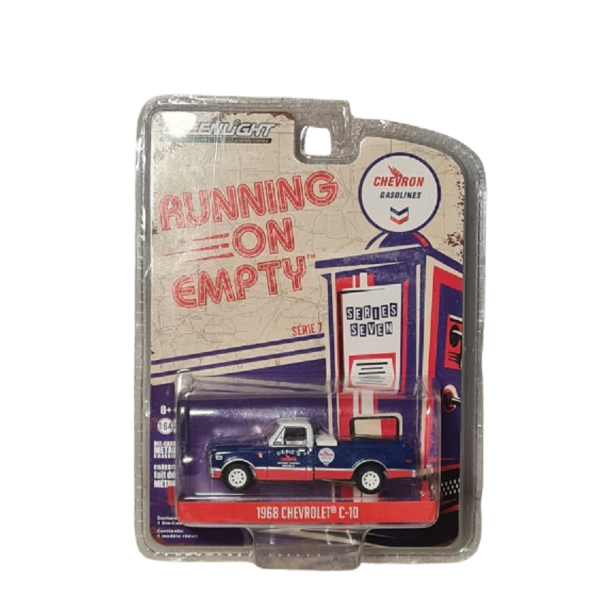 PICKUP 1968 CHEVROLET C-10 CHEVRON PNEUS BORRACHA 2019 GREENLIGHT 1:64 LACRADO