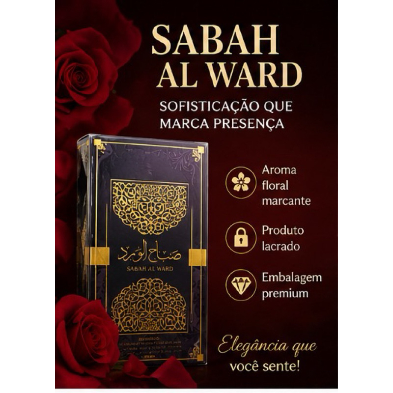 Perfume Sabah Al Ward 100ml Edp Al Wataniah Perfume Arabe Feminino Eau De Parfum (lacrado)