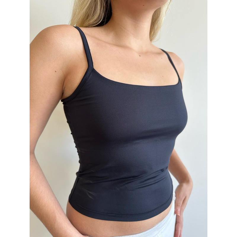 Detalhes do Kit 2 Regatas Femininas Básicas Alcinha Suplex Premium Toque Poliamida Forro Duplo Verão Academia