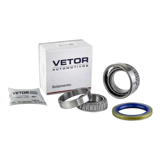 KIT ROLAMENTO RODA DIANTEIRA FUSCA, BRASILIA 1.3, 1.5, 75> C/Nfe.