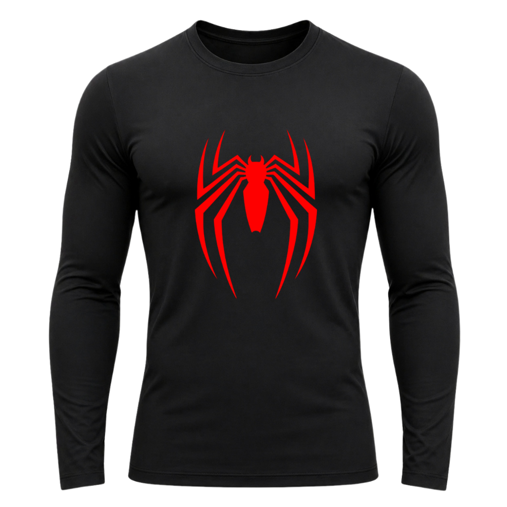 Camiseta Dry Fit Homem Aranha Manga Curta Academia Treino Camiseta Esportiva Masculino Spider Man