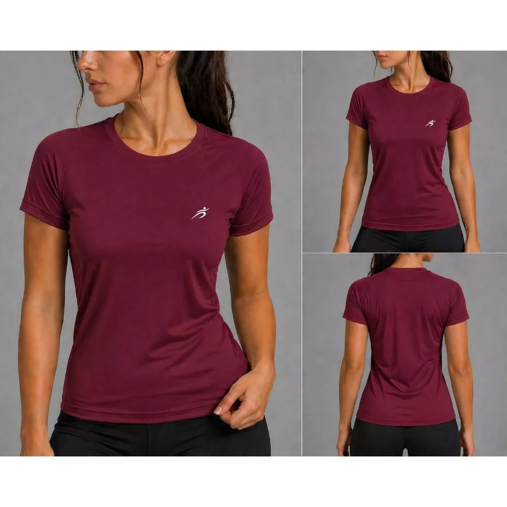 Camiseta Baby Look Dryfit Academia Musculação Feminina Acinturada