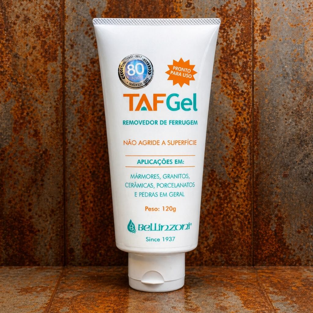 Removedor de Ferrugem Taf Gel 120g Bellinzoni Tira Ferrugens Marmore Granito Ceramica Porcelanato