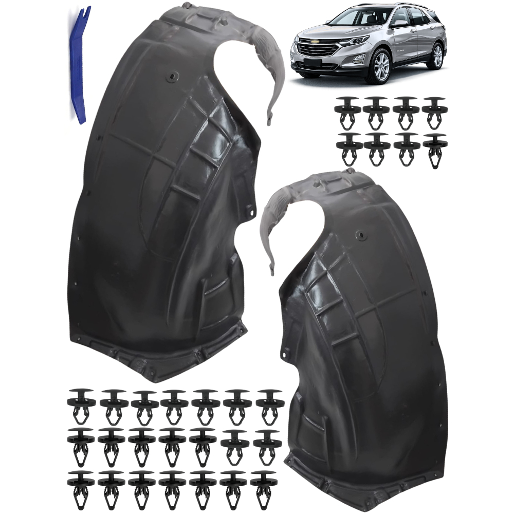 Parabarro para chevrolet Equinox 2018 2019 a 2021 Dianteiro Kit completo Lameiro Capa de Roda Grampo
