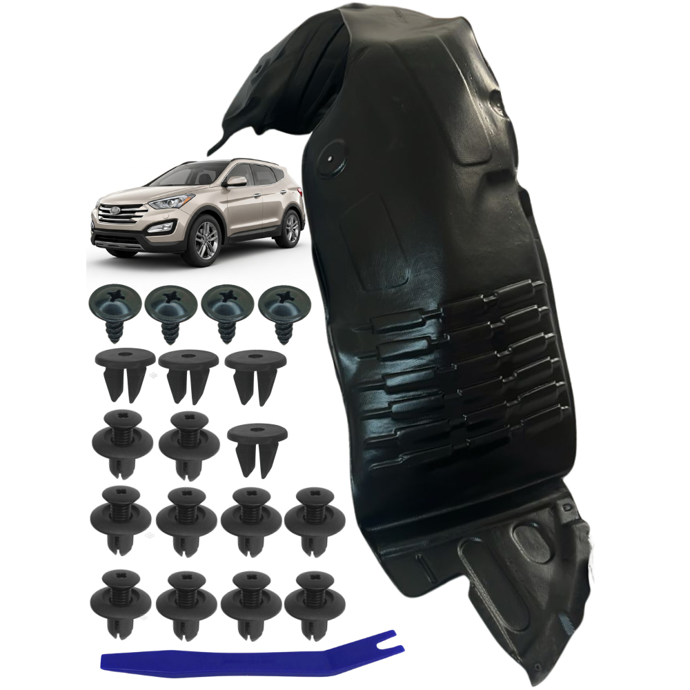 Parabarro Para Hyundai Santa Fé 2013 2014 2015 2016 Dianteiro Kit lameiro completo Capa Roda +Grampo