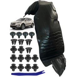 Parabarro Para Hyundai Santa Fé 2013 2014 2015 2016 Dianteiro Kit lameiro completo Capa Roda +Grampo