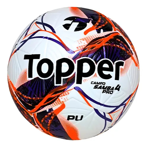 Bola De Futebol Campo Topper Samba - 4