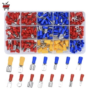 Kit 280 Terminais Elétricos Isolados 0.5-6mm 22-10AWG Conector de Fio Luatek LWJ-1983