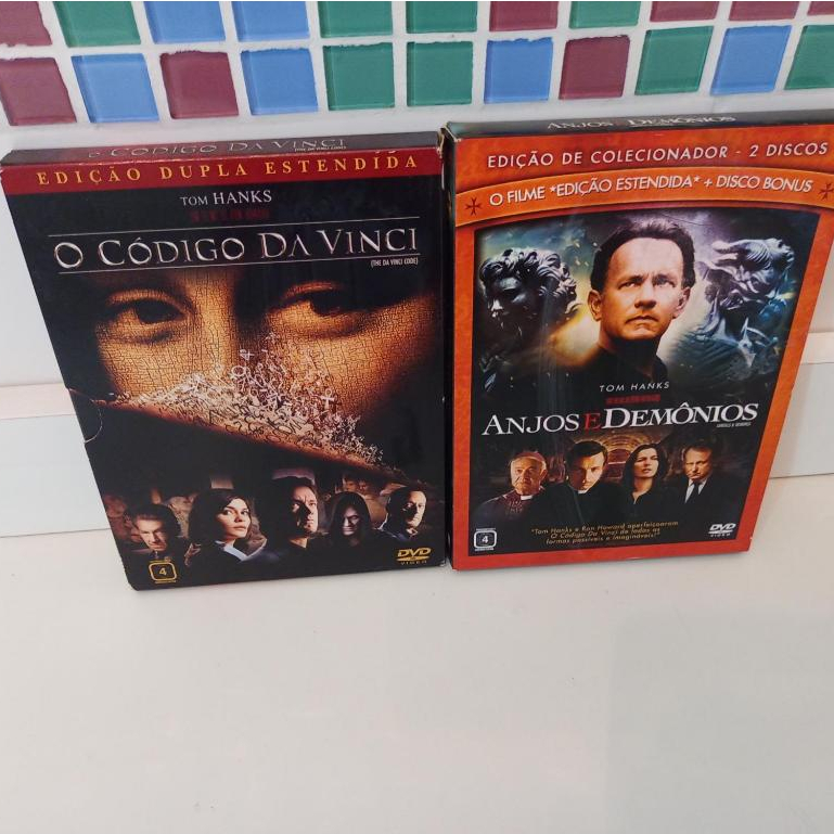 O Codigo Da Vinci Dvd Edição Dupla Especial + Dvd Anjos E Demônios Tom Hanks (2009) Duplo