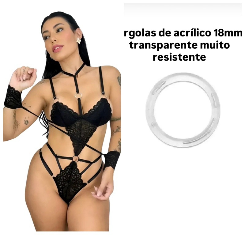 Body Feminino Renda Sem Bojo Lingerie Sexy