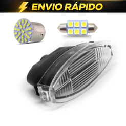 Lanterna Placa + Lampada Led Placa e Teto Corsa 1995 1996 1997 1998 1999 2000 a 2012