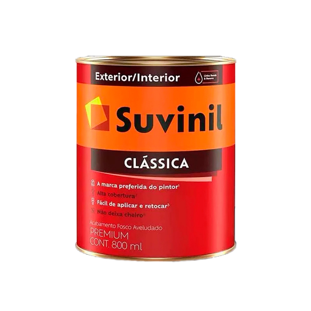 Tinta Premium Clássica Para Paredes 800ml - Cores - Suvinil