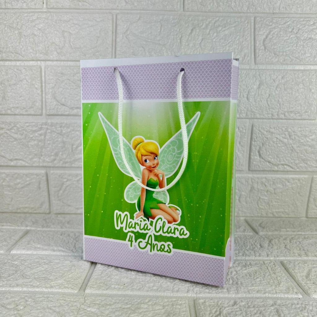 Sacolinhas Surpresa M TINKER BELL SININHO  Personalizadas – Lembrancinha e mimos para Festa Infantil personalizados
