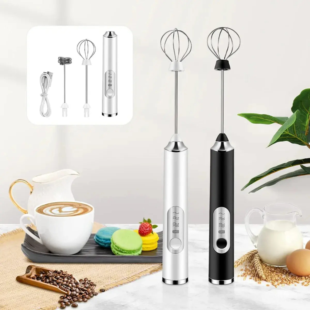 Mixer Misturador Elétrico 2 em 1 para Bebidas Café Batedeira