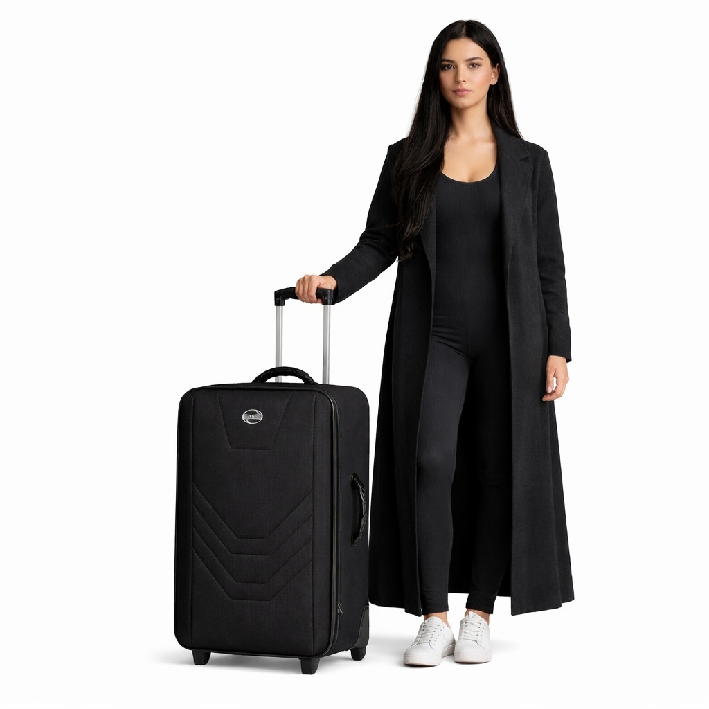 Mala de Viagem Village Média 23 kg Alça Retrátil Unissex Bagagem