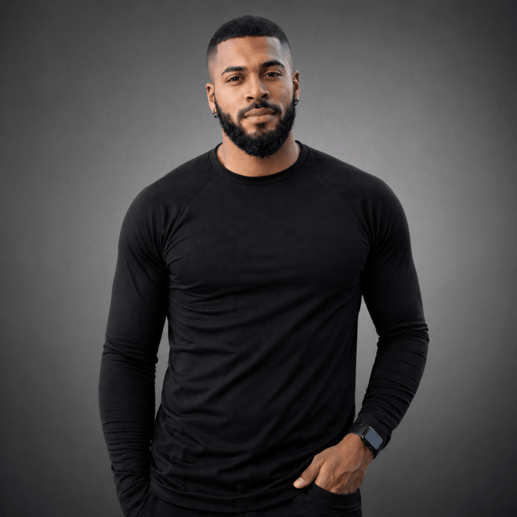 Camisa Segunda Pele Masculina Manga Longa UV50+ Compressão Academia Corrida Alta Performance