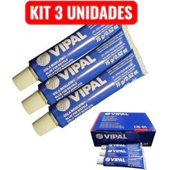Cola Cimento Vulcanizante a Frio Bicicleta CB-01 Bisnaga 15 gramas - CB-01 - VIPAL
