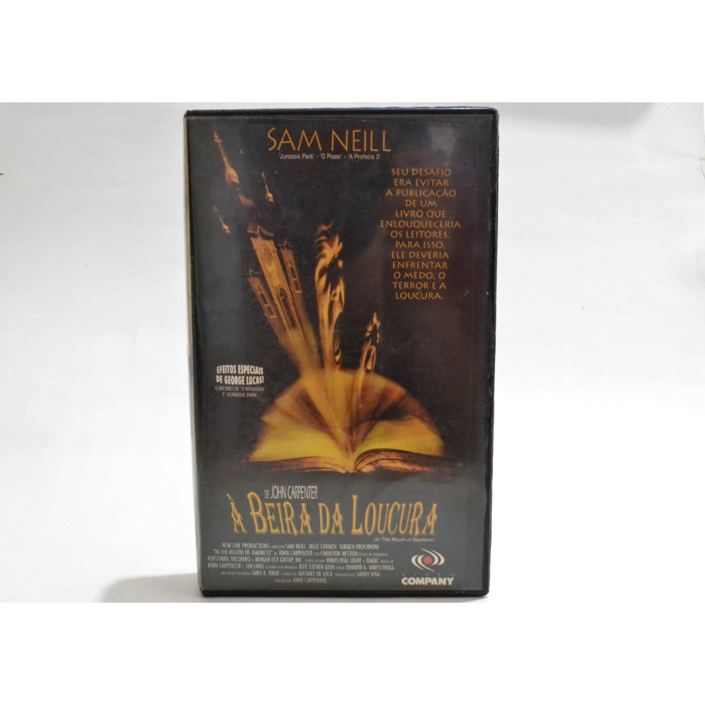 A Beira da Loucura Filme VHS John Carpenter Usado Raridade 1995
