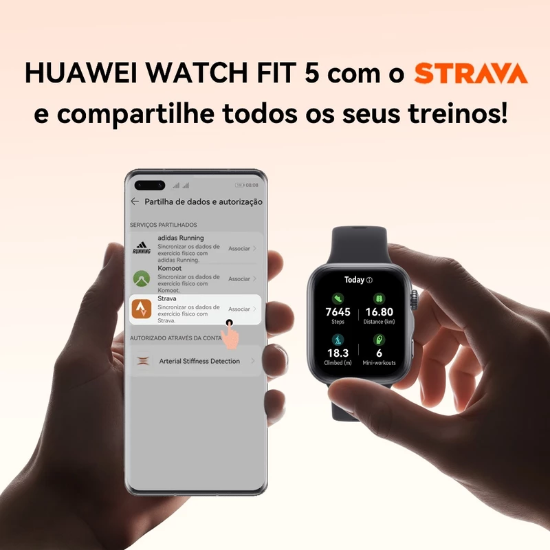 Smartwatch Huawei Watch Fit 5 com Tela Amoled 1,82" e GPS — foto 9
