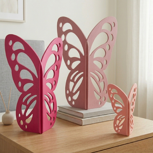 Trio Borboleta MDF Cru Decoração 30 20 10 cm MDF Encaixe Decoração de Festa Quarto Sala Corte Laser