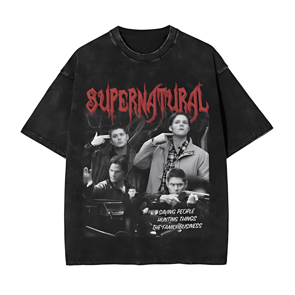 Camiseta Dean Winchester Impala Unissex Infantil/Adulto Camisa Blusa Roupa Geek Camisa Dean Winchester Personagem Série