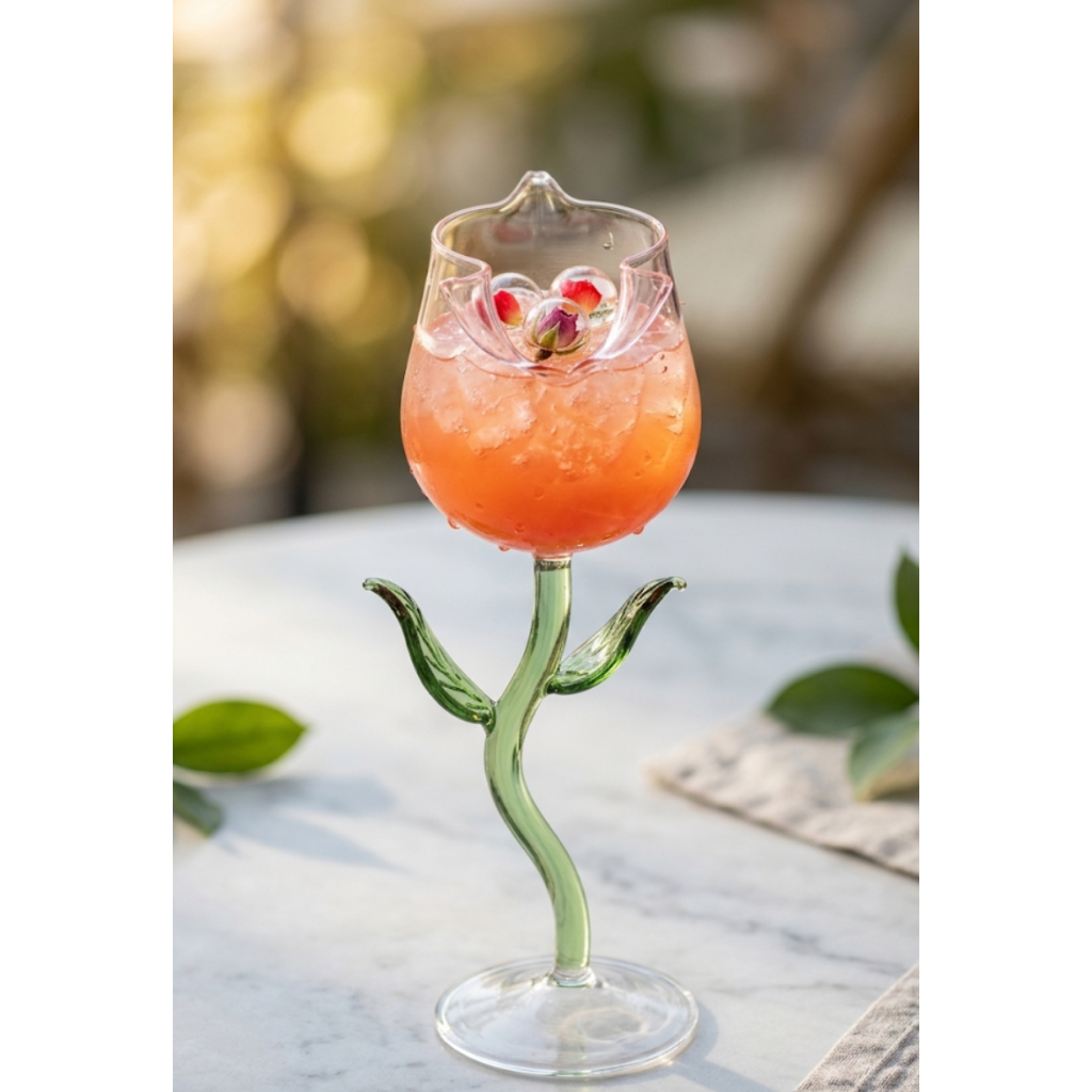 Taça de Vidro Borossilicato, Taça Rosa 500ml – Ruvolo — imagem 2 de 2