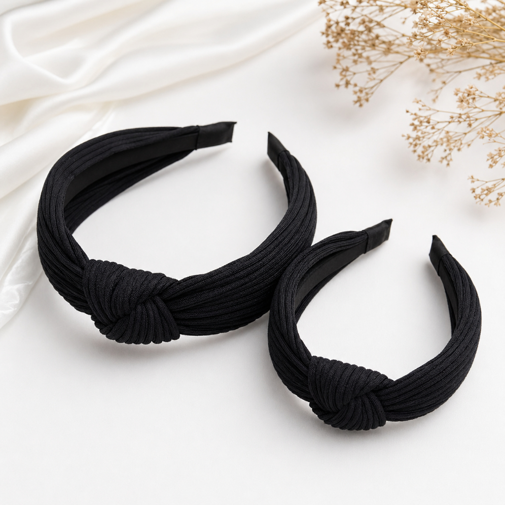 Tiaras Mãe E Filha  Nó Turbante Em Tecido  Canelado Mãe e Filha Tamanho Unico  Boutique Da Gabs
