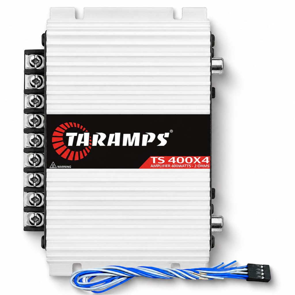 Modulo Amplificador Taramps Ts400x4 V6 400w Rms 2 Ohms 4 Canais Entrada Fio