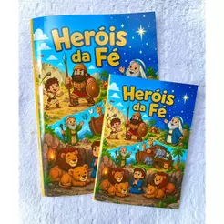 KIT LIVRO DE COLORIR - HERÓIS DA FÉ