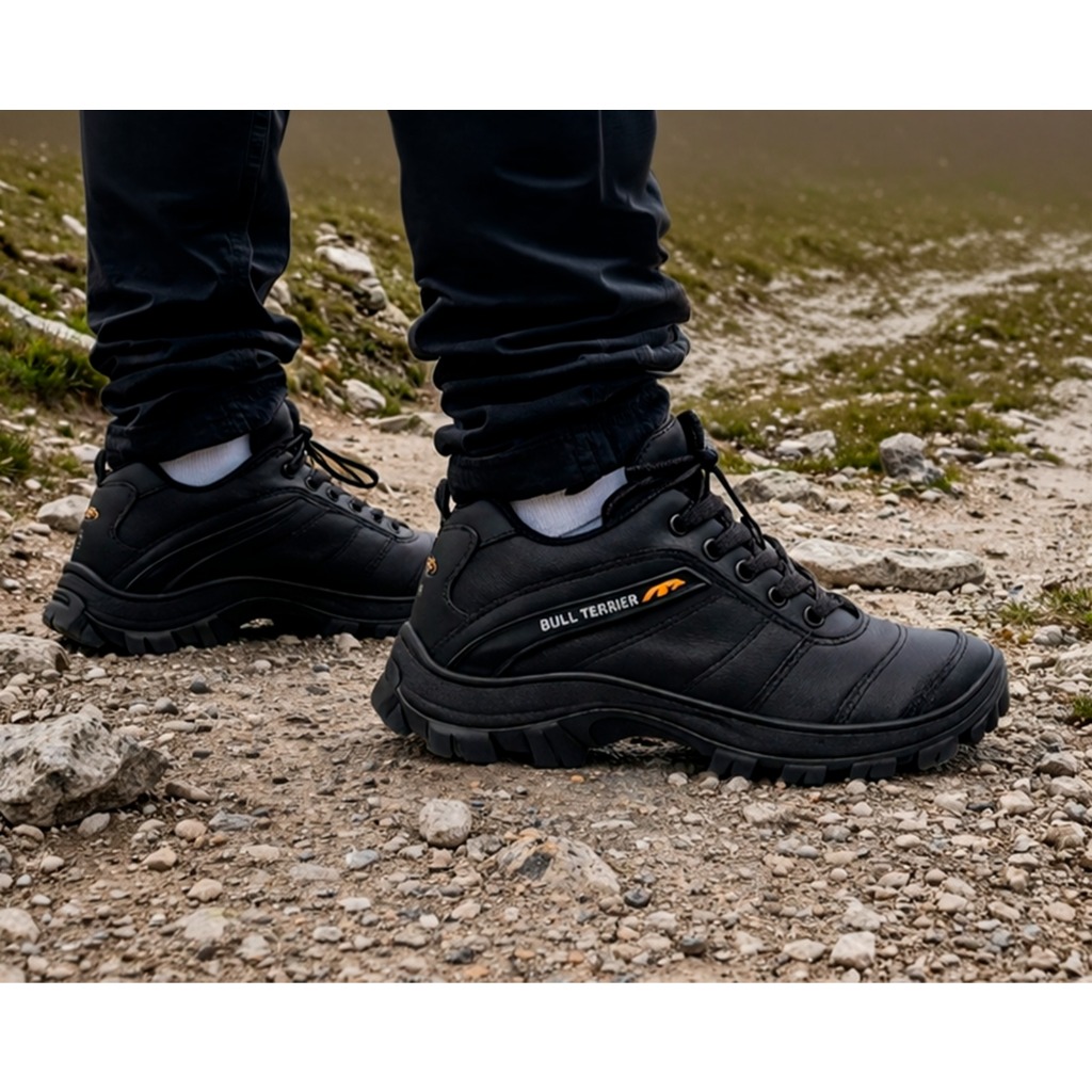 Bota Masculino Bull Trilha, Botina para Trabalho Segurança Tênis Cano Baixo trekking